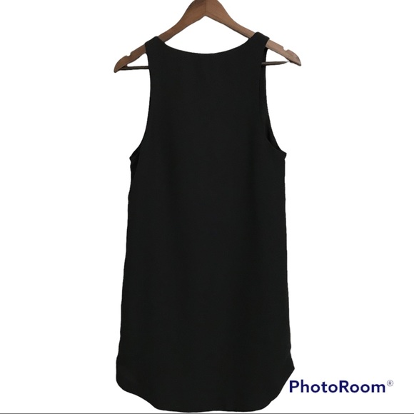 H&M Women’s 8 Black Semi-sheer Relaxed Fit Swing Sleeveless Pullover Tank Dress - Picture 2 of 12